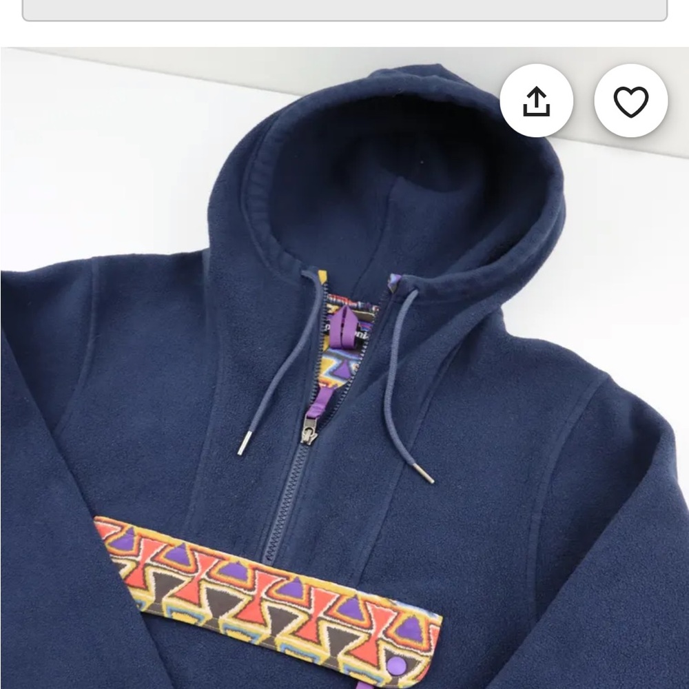 PRICE FIRM Patagonia Fleece Cagoule Synchilla Vision Quest Pullover Tunic Jacket
